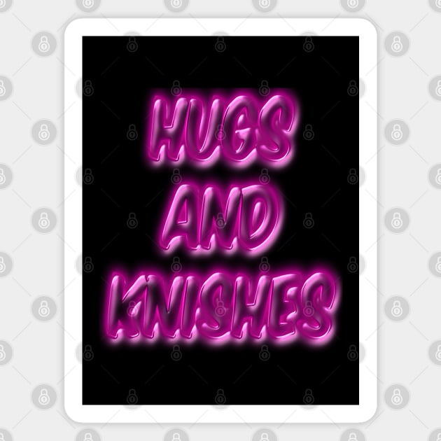 Hugs and Knishes Magnet by Boo Face Designs
